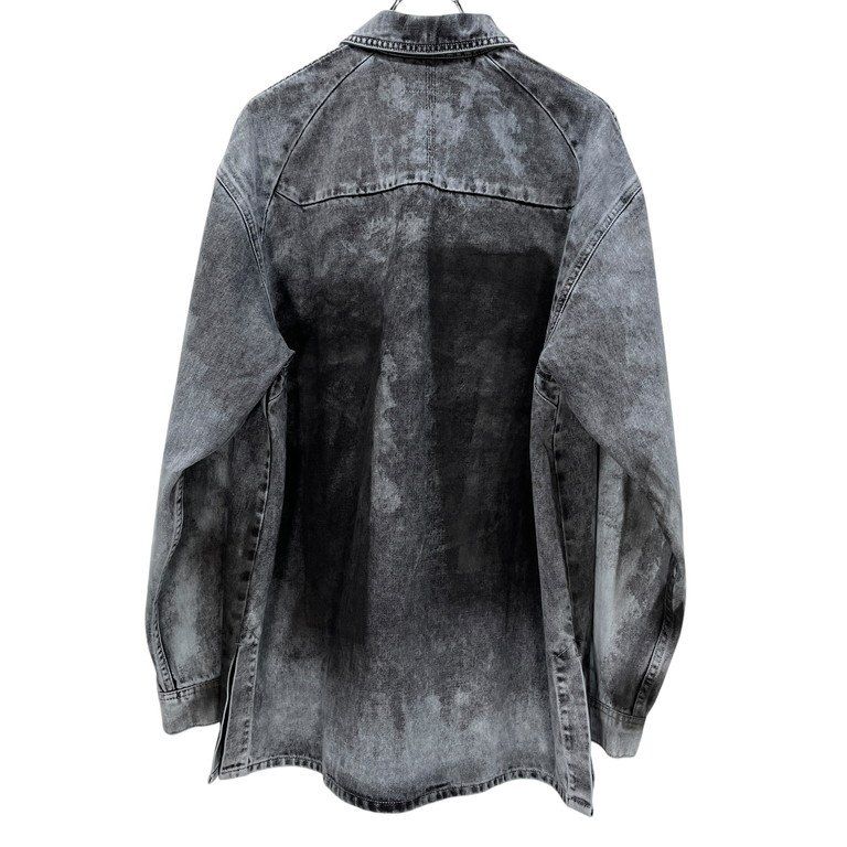 A-COLD-WALL 22SS DENIM WASH SHIRT レザーパッチウォッシュド