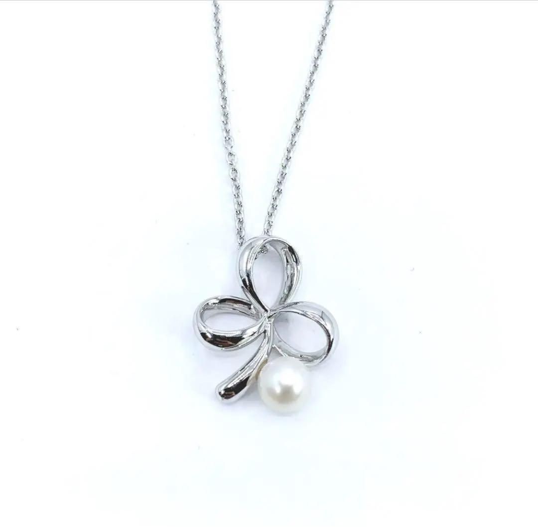 TASAKI タサキ シルバー ネックレス パール 本真珠 1粒 4.8mm
