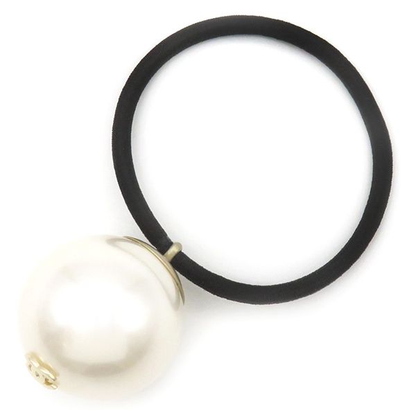 CHANEL パール付きヘアゴム