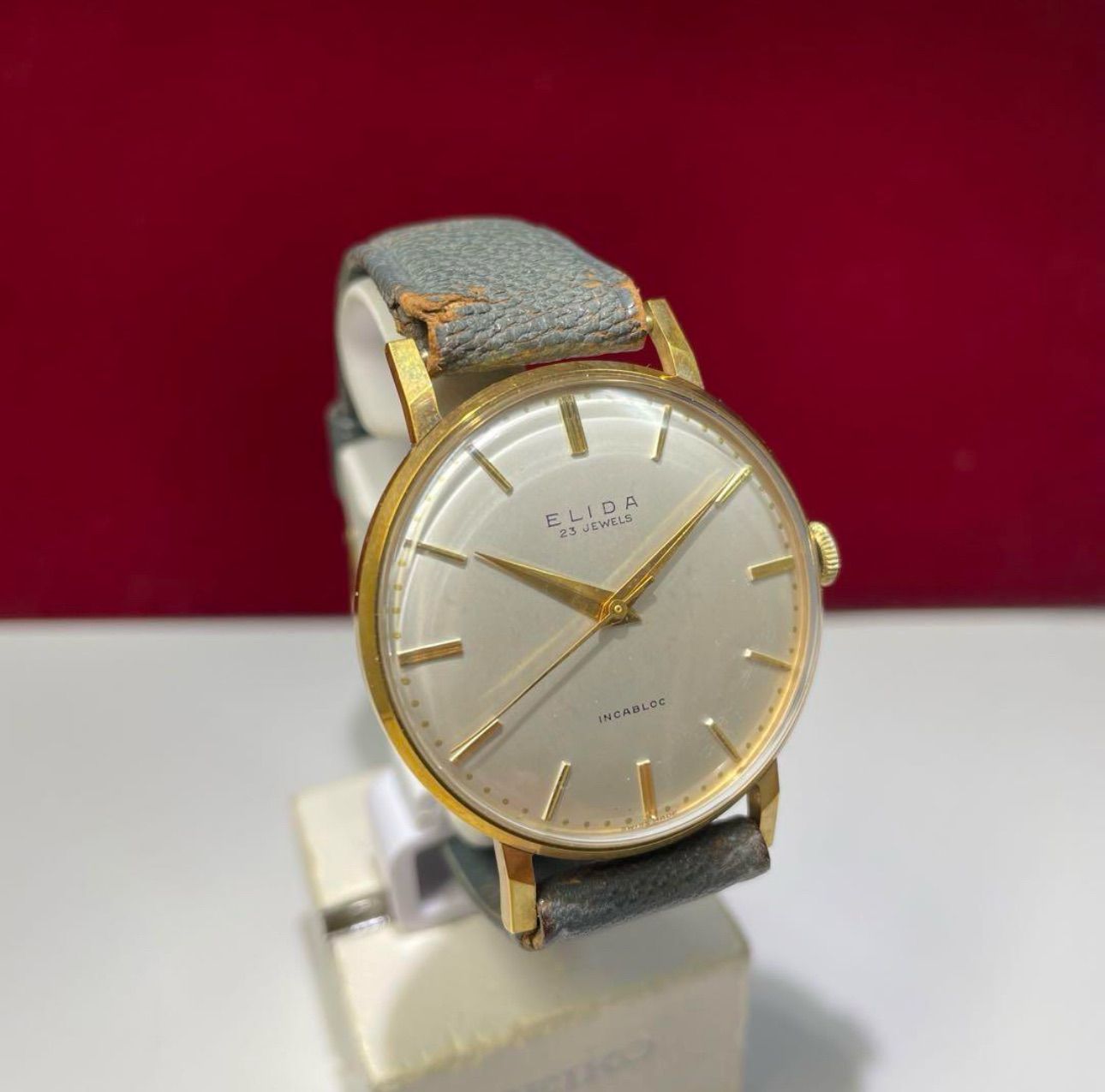 OH済】 デッドストック 未使用 60s ELIDA 手巻 スイス製 腕時計
