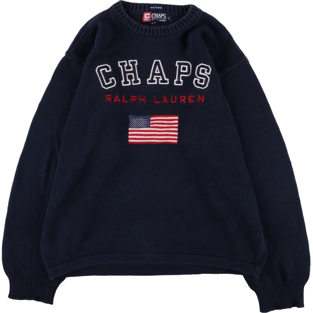 古着 90年代 ラルフローレン Ralph Lauren CHAPS チャップス 星条旗柄