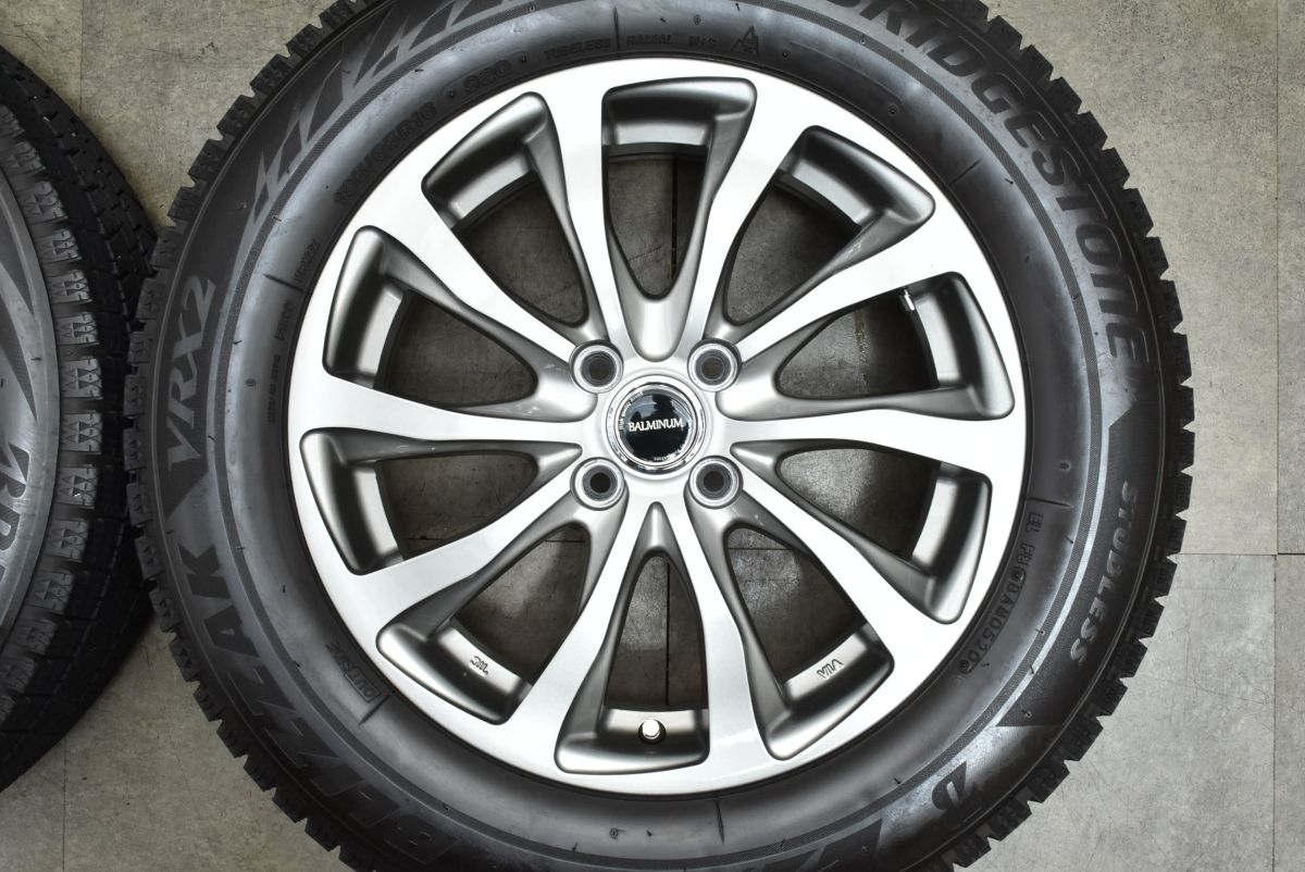 お早めにどうぞ！！ ライズ ロッキー サイズ バルミナ 16in 6J 45 PCD100 ブリヂストン ブリザック VRX2 195|65R16 レックス ガソリン車 アルミ 技術