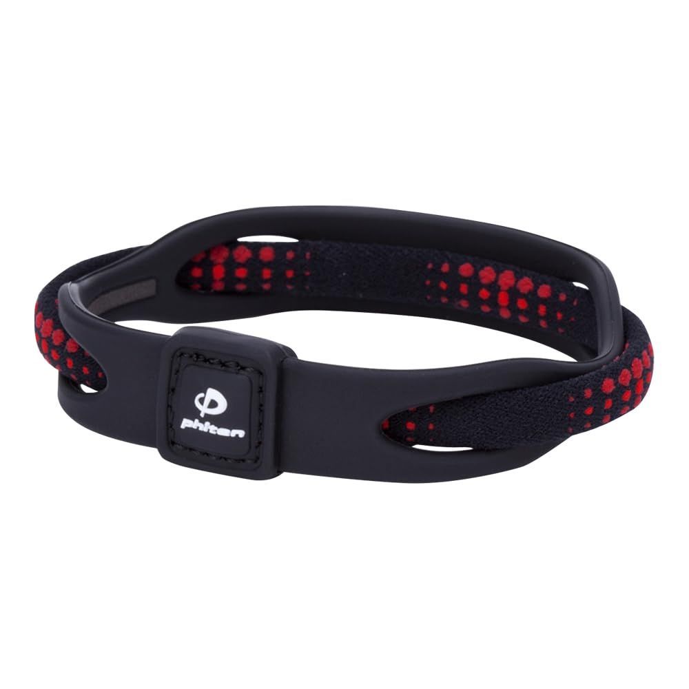 【絶版品】ファイテン(phiten) ブレスレット ブラック/レッド17cm RAKUWAブレスレット EXTREME マーブル | ファイテン公式通販