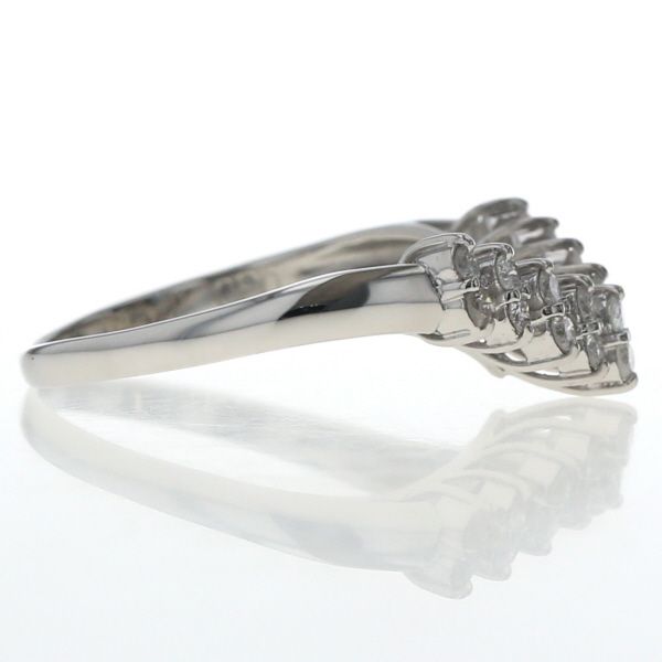 e.m. SILVER925 ジルコニアボール一文字リング ハーフエタニティ e.m. 指輪 リング 「再入荷」SILVER925ジルコニアボール一文字