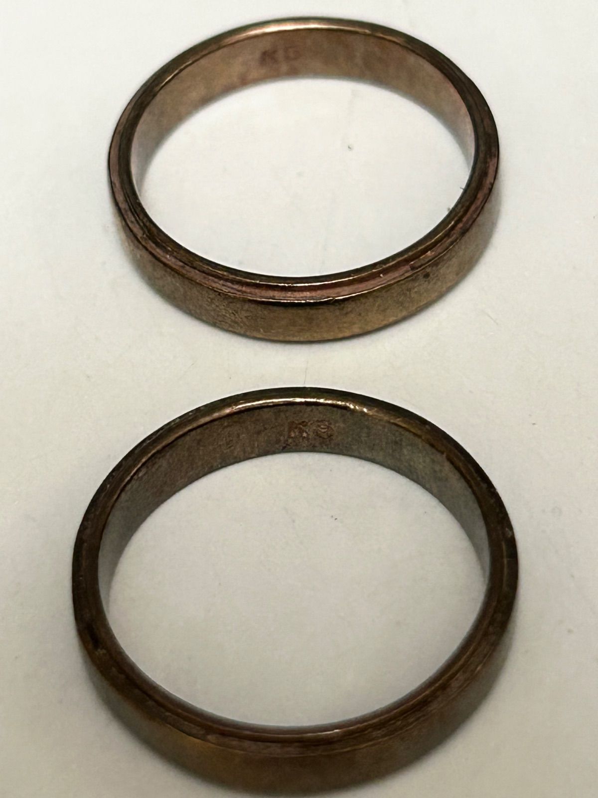 在庫2000年代初期K5刻印GOLDプレーンモデルRING黄金サイズ18号