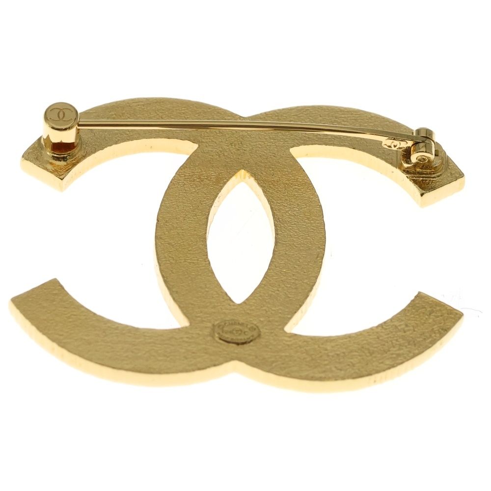 CHANEL シャネル ココマーク ブローチ ピンク×ゴールド GP P24C