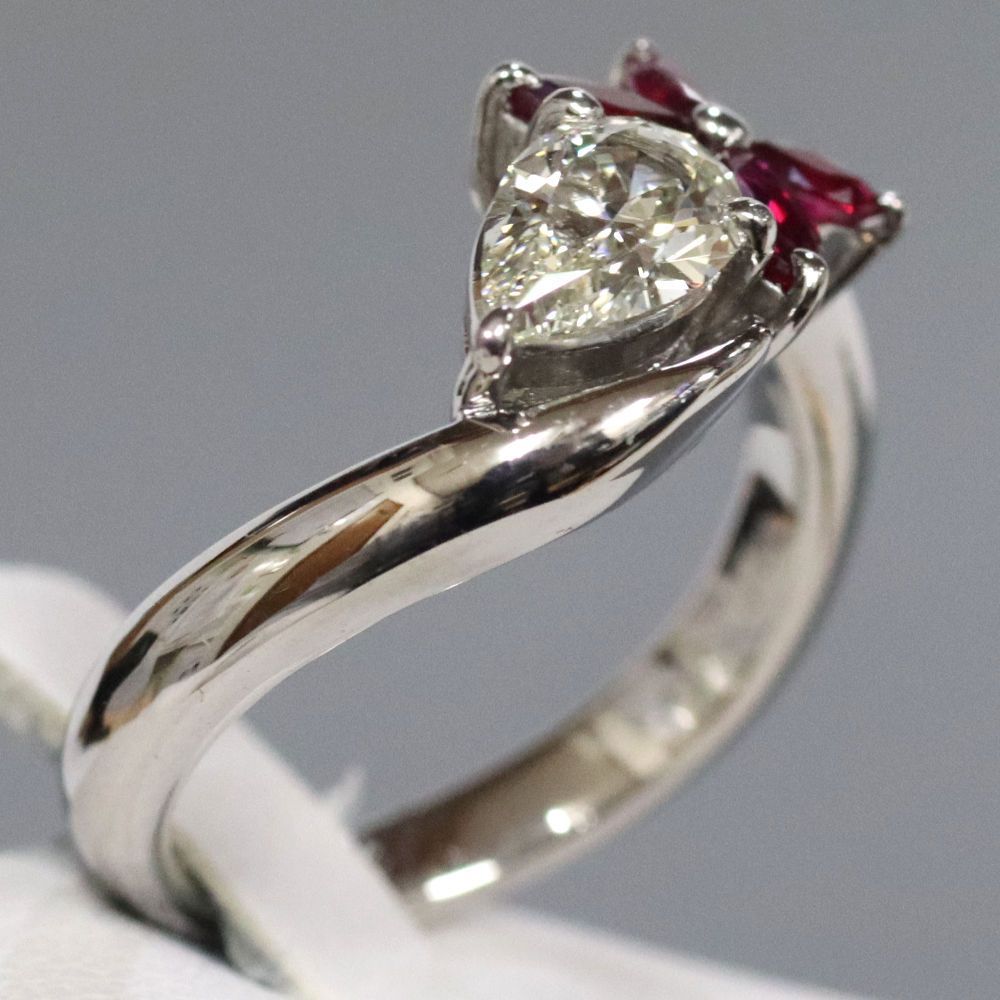 Pt900ルビーダイヤモンドリング D0.809 9.0g #16 - メルカリ 