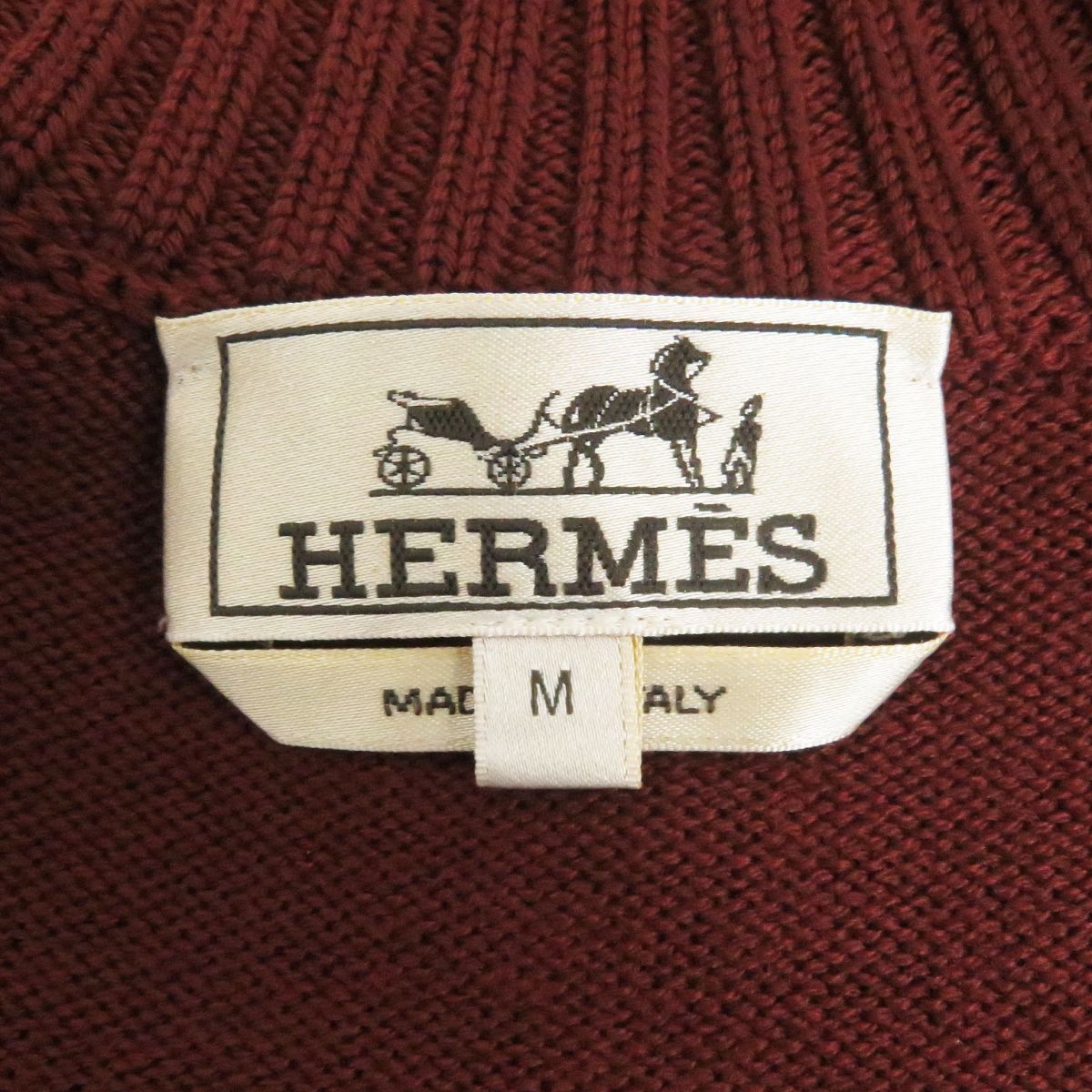 極美品□21AW HERMES/エルメス Hロゴ 総柄 ニット切替 WZIP 2WAY 中綿