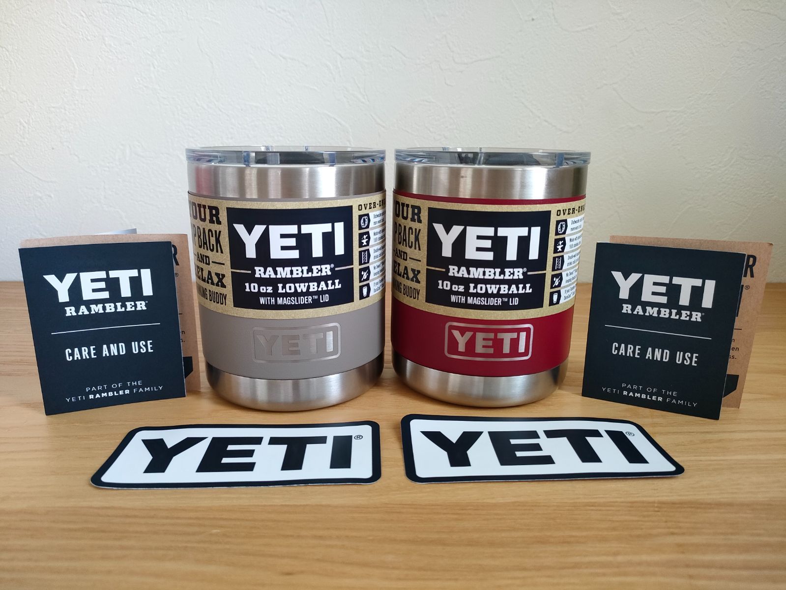 YETI Rambler 10オンス ローボール 蓋付き 真空断熱 ステンレス製