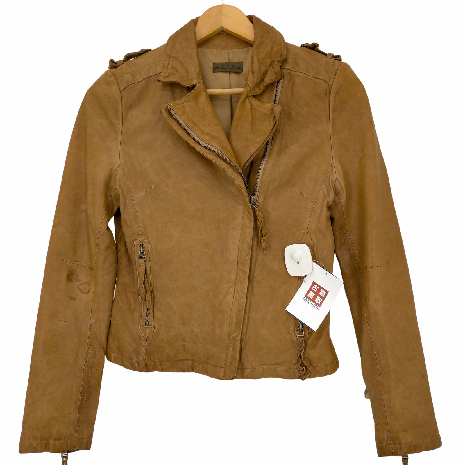 goa ゴア　レザージャケット　ライダースジャケット　革ジャン goa（ゴア）の「ｺﾞｰﾄﾚｻﾞｰﾋﾞｯｸﾌｰﾄﾞｼﾞｬｹｯﾄ（ライダースジャケット