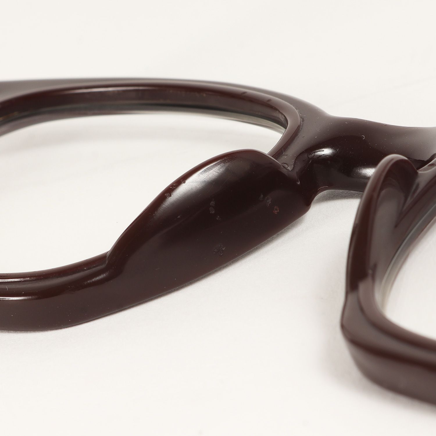 American Optical アメリカンオプティカル 50s セーフティ ワイヤーテンプル サングラス SAFETY ブラウンフレーム クリアレンズ 6 1/2(46-22) 眼鏡 50年代 ヴィンテージ 【メンズ】