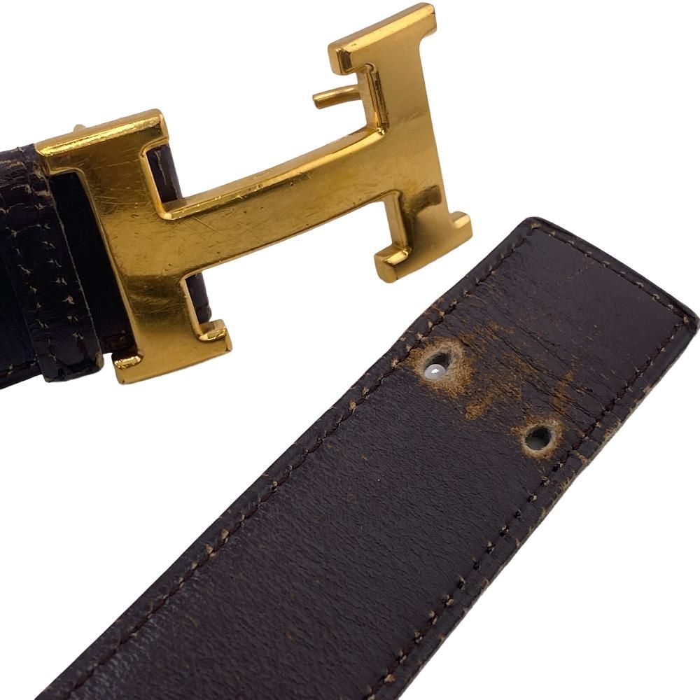 HERMES/エルメス コンスタンス Hバックル レザー ベルト