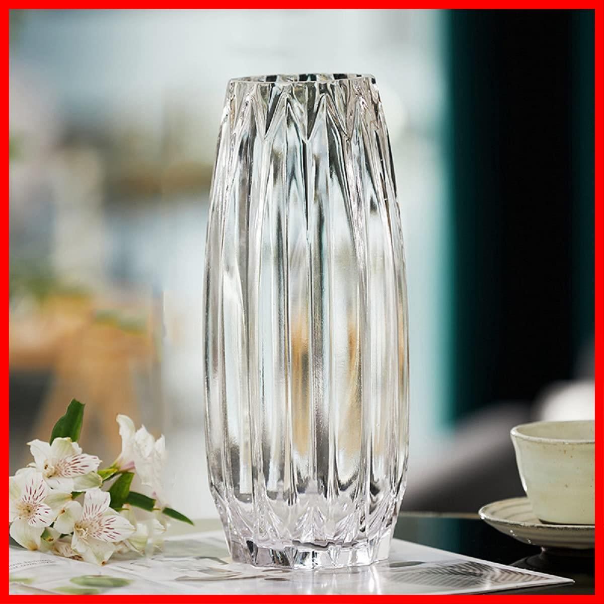 ガラスの花瓶 大 おしゃれ 透明 30cm 花器 フラワーベース 大きな花瓶 ガラスベース ガラスボトル アレンジ インテリア 水栽培 生け花 おしゃれ  シンプル インテリア - メルカリ