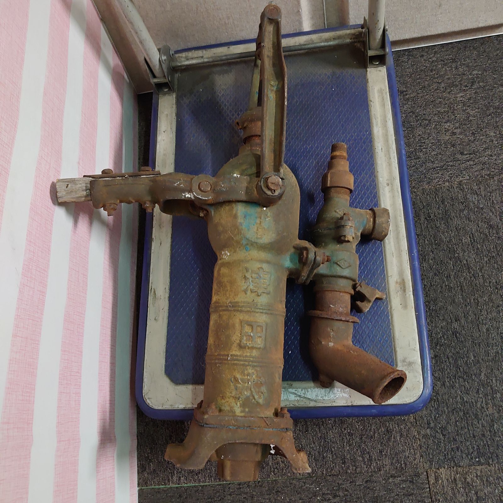 ■手押し 井戸ポンプ  津田式 ケーボー号 和風庭園　japanese vtg □手押し 井戸ポンプ 津田式 ケーボー号 和風庭園 japanese vtg