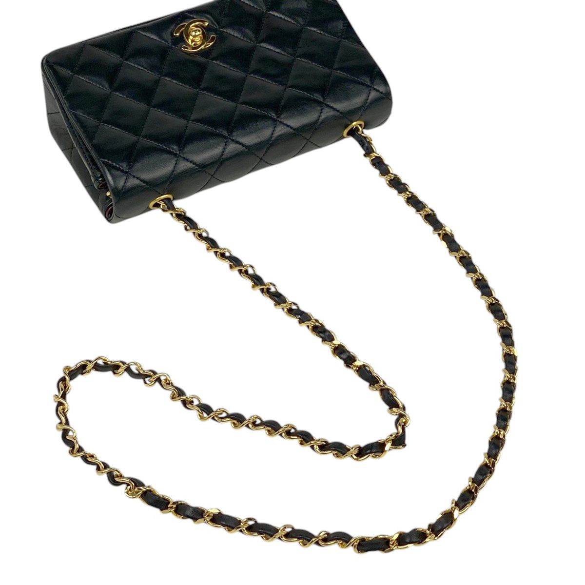 シャネル CHANEL ミニ マトラッセ シングルフラップ チェーン