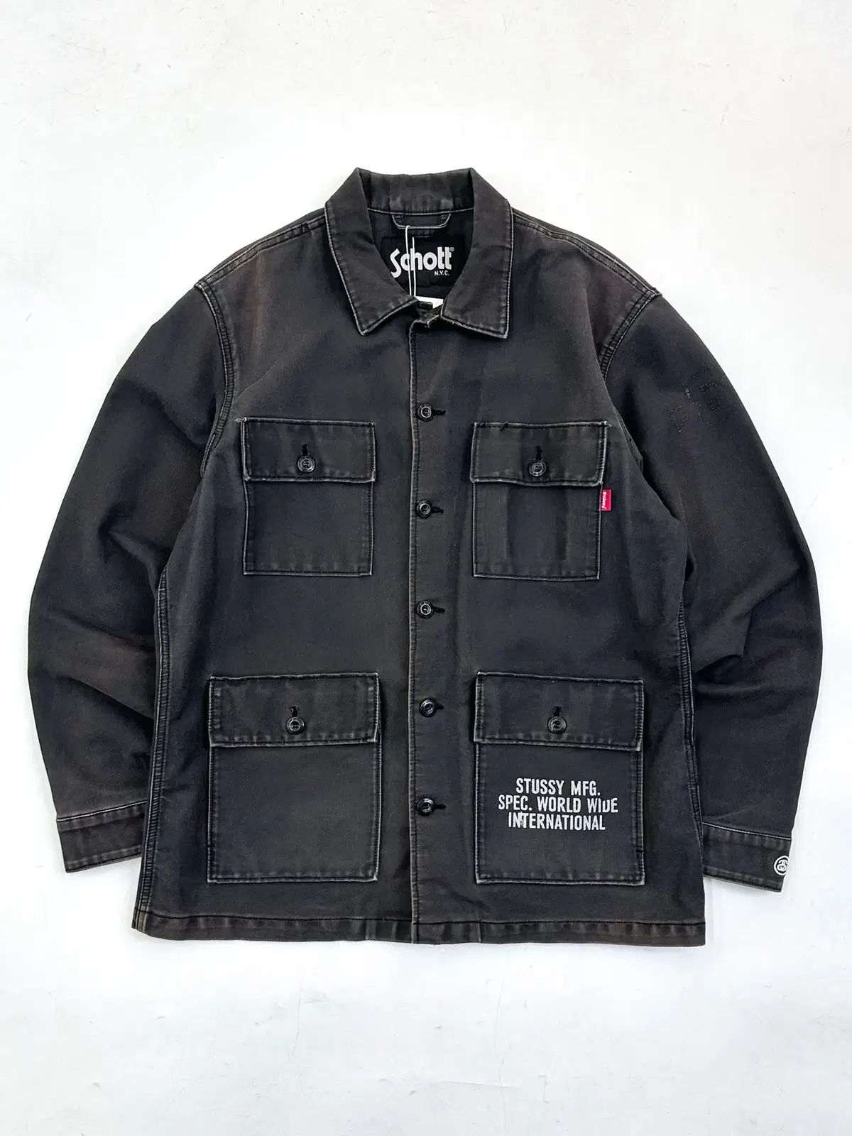 ショート x STUSSY(ステューシー) カバーオール フィールド ジャケット