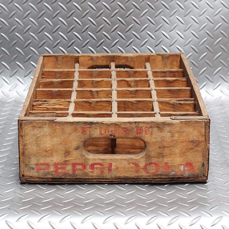 PEPSI 木箱 アンティーク AS-IS Vintage PEPSI Cola Crate Wood Box Antique ビンテージ