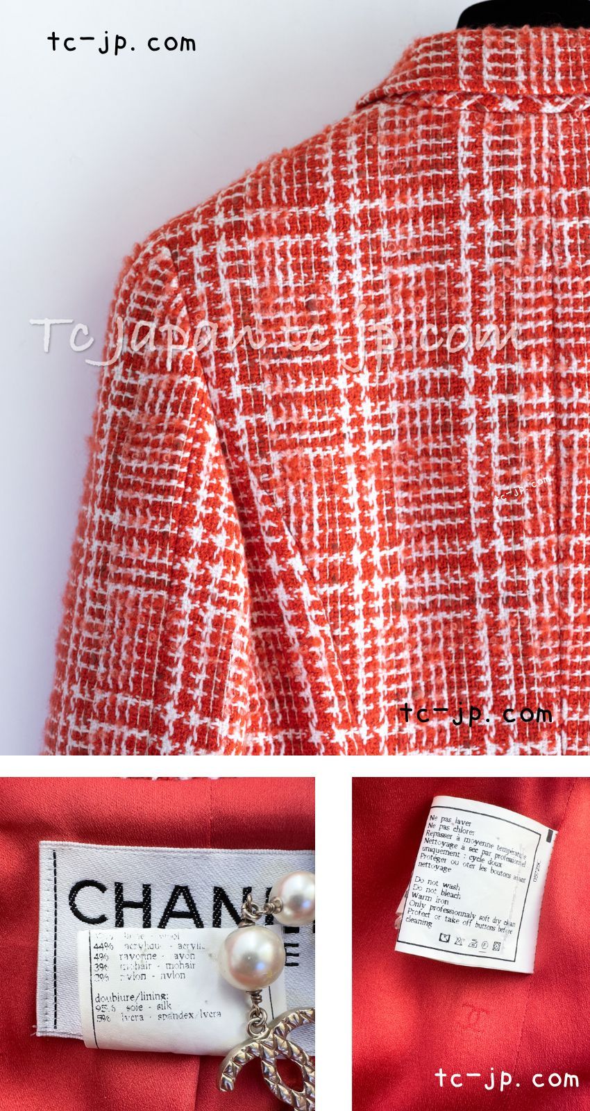 定価100万以上 シャネル CHANEL ツイードコート ラガーフェルド 38 CHANEL シャネル ジャケット 100万 ブラック シルク ウール