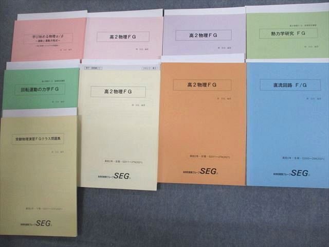 SEG (科学的教育グループ) 高2物理FG テキスト 2022 I期/II期 計2冊 椿信也 027S0D SEG (科学的教育グループ) 高2物理FG テキスト 2022 I期/II期 計