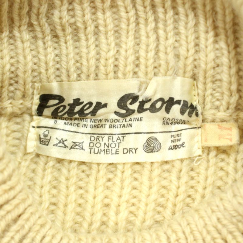 70s vintage ピーターストーム Peter Storm 無地 モックネック ウール
