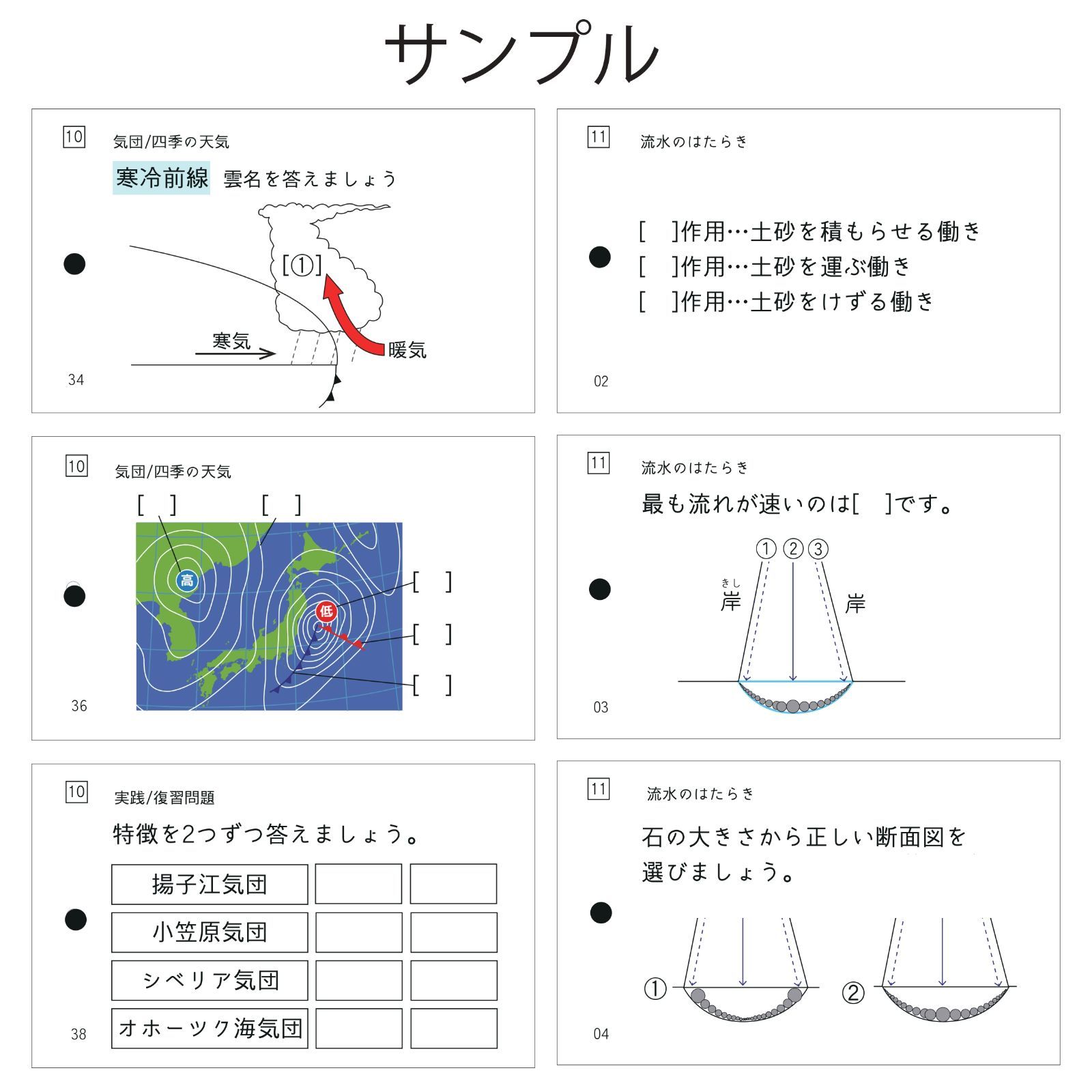中学受験 地学マスター 理科マスターシリーズ① 暗記カード