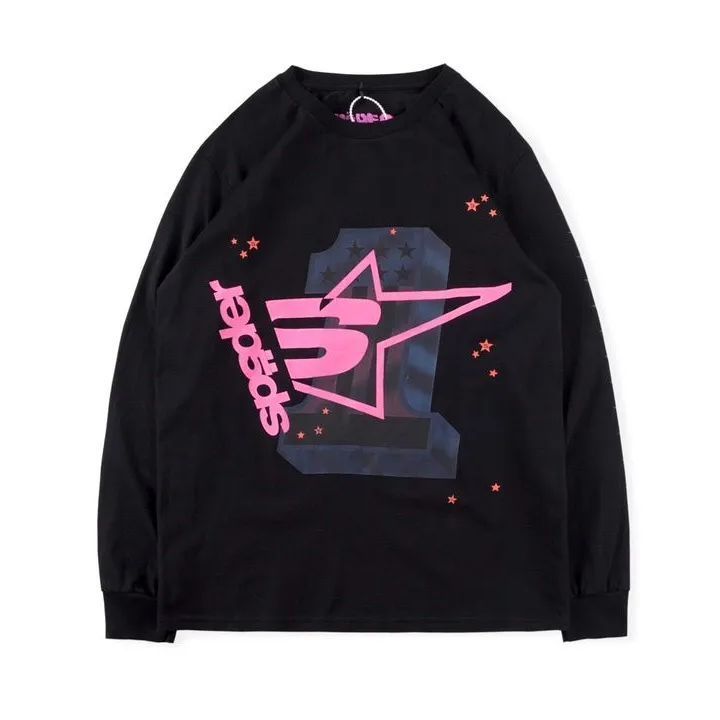 Young Thug Sp5der 555555 Pink ピンクレター長袖Tシャツ - メルカリ