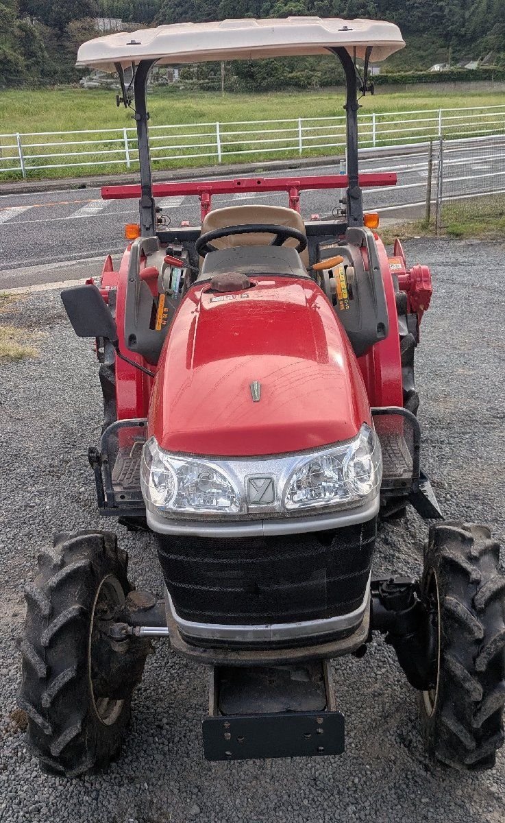 鹿児島発 ヤンマー24馬力ディーゼル乗用耕運機EF224 パワステ モンロー