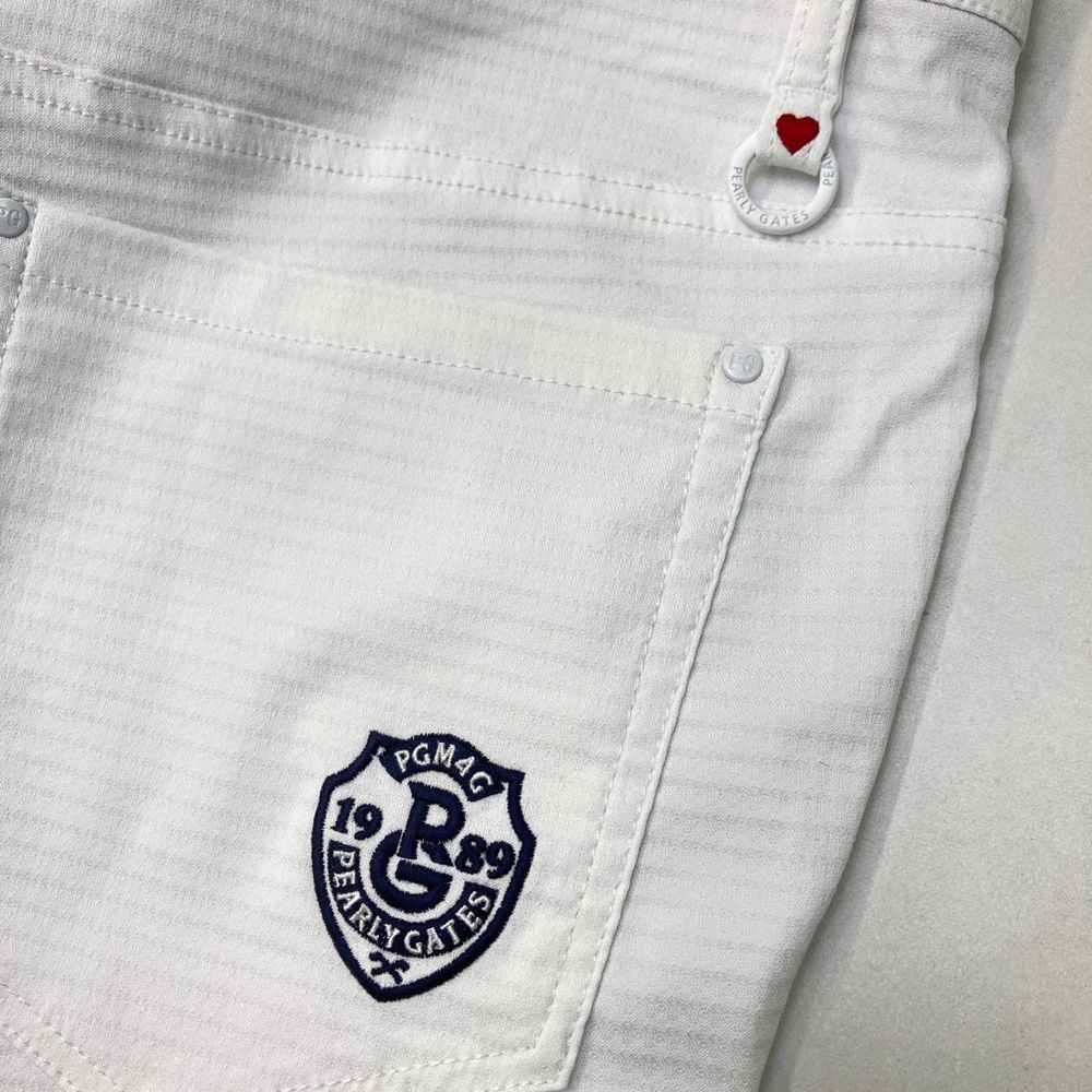 サイズ：6 PEARLY GATES パーリーゲイツ ストレッチパンツ ホワイト系