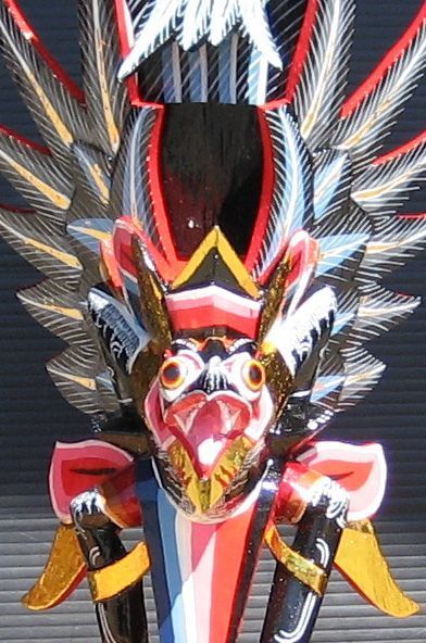 ガルーダ 木製 木彫り 置物 魔除け 神鳥 インドネシア 大型 ガルーダ