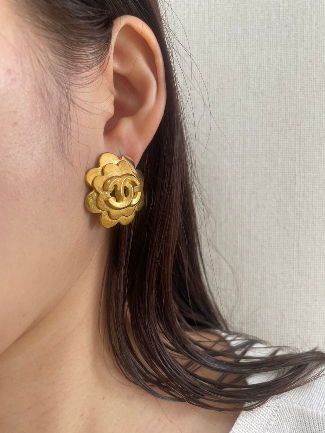 シャネル CHANEL 96P イヤリング 片耳 クリップ式 カメリア ココマーク シャネル CHANEL 96P イヤリング 片耳 クリップ式 カメリア ココマーク
