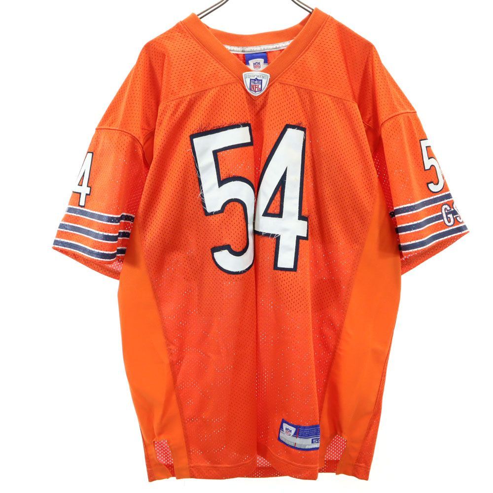 リーボック 半袖 NFL メッシュ シャツ 50 オレンジ Reebok アメリカンフットボール メンズ 古着 【240511】 メール便可
