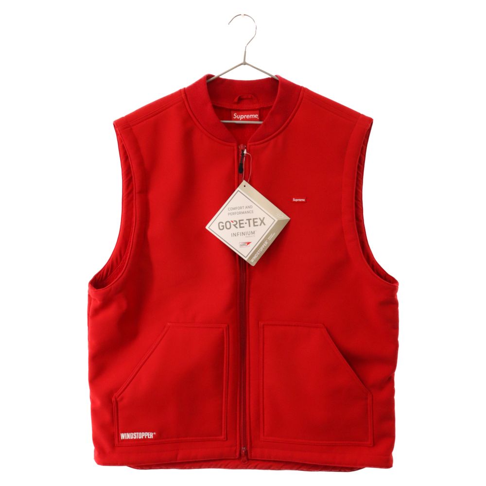 SUPREME (シュプリーム) 22AW WINDSTOPPER WORK VEST ウィンドストッパー ワークベスト レッド - メルカリ