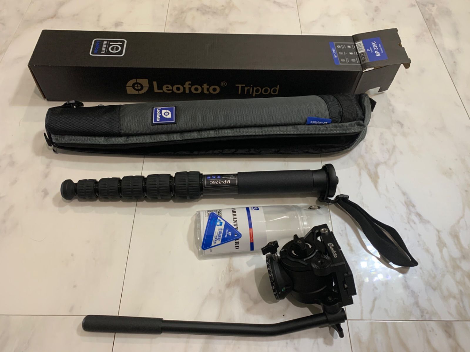 leotofo MP326Cカーボン一脚脚径32mmBV-10雲台セット Yahoo!フリマ（旧）-