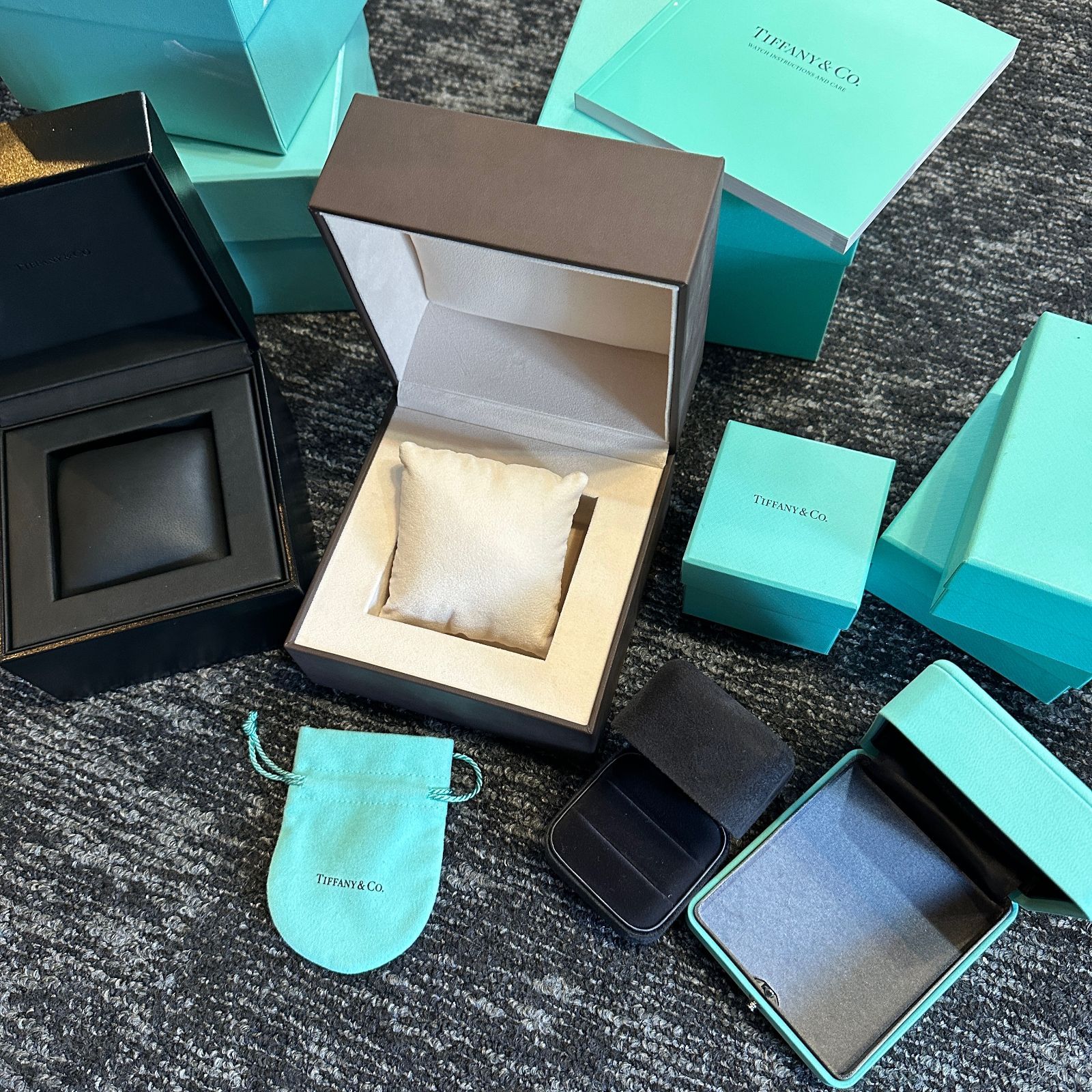 みゅう ティファニー TIFFANY 空箱 時計ケース BOX リングケース ジュエリー