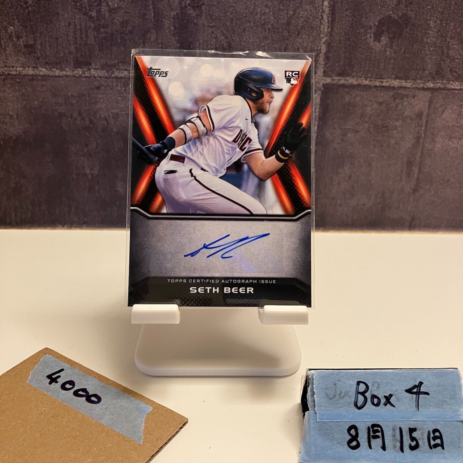 2022 Topps Japan Edition Seth Beer 直筆サイン ARIZONA