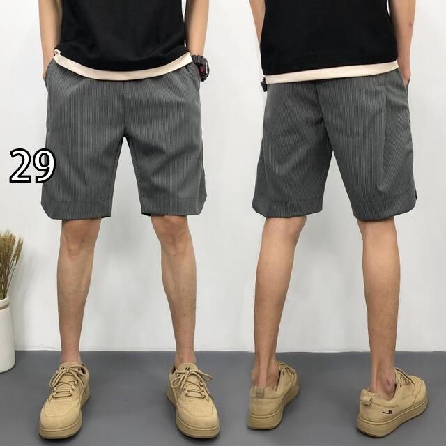  [29]メンズ  服  シンプル ファッション オシャレ 大人 かっこいい 大きいサイズ ストリート 紳士服 夏 薄手 カジュアル パンツ ゆったり ドレープ性 ビーチ スポーツ ストライプパンツ その他