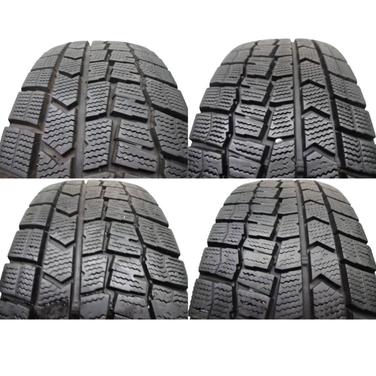 185|60R15 2020年2025年製 冬用 4本 8分山 ダンロップ WINTERMAXX WM02 スタッドレス アクア フィット シエンタ 5221