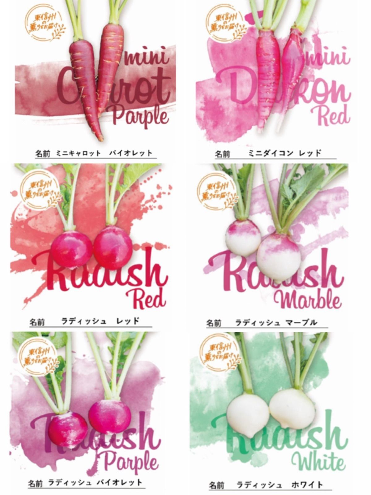メルカリshops 葉無しミニ野菜 100本セット