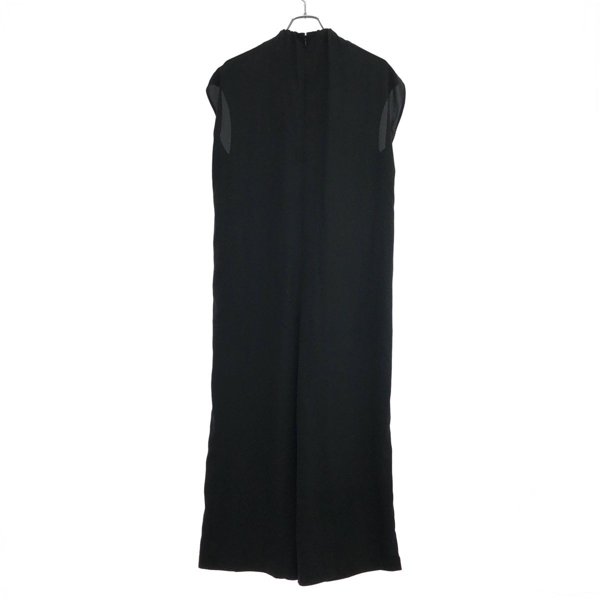 ENFOLD エンフォルド 24SS GATHER NECK ALL IN ONE ギャザーネックオールインワン 300HS133-1960 ブラック 36