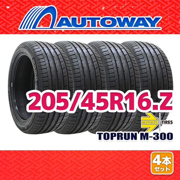 AUTOWAY 205|45R16 サマータイヤ MOMO Tires TOPRUN M-300 16インチ 4本セット 夏タイヤ オートウェイ