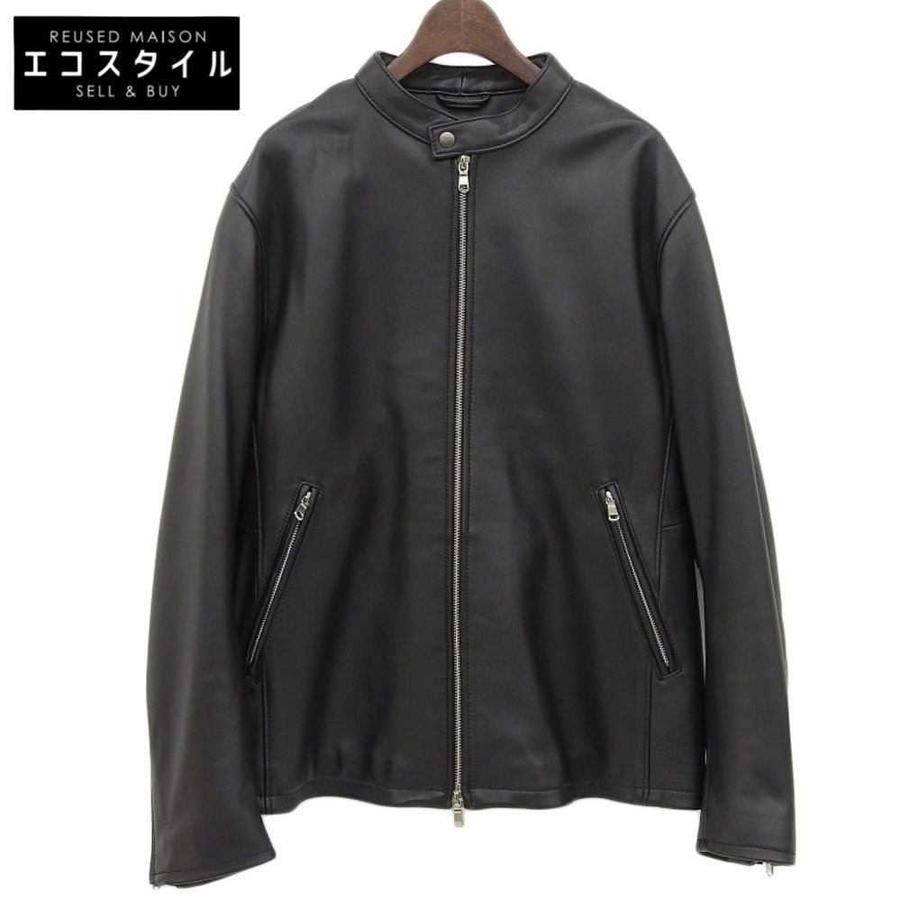 BEAUTY&YOUTH レザーシングルライダースジャケット XL 黒 シープレザー シングル ライダース ジャケット