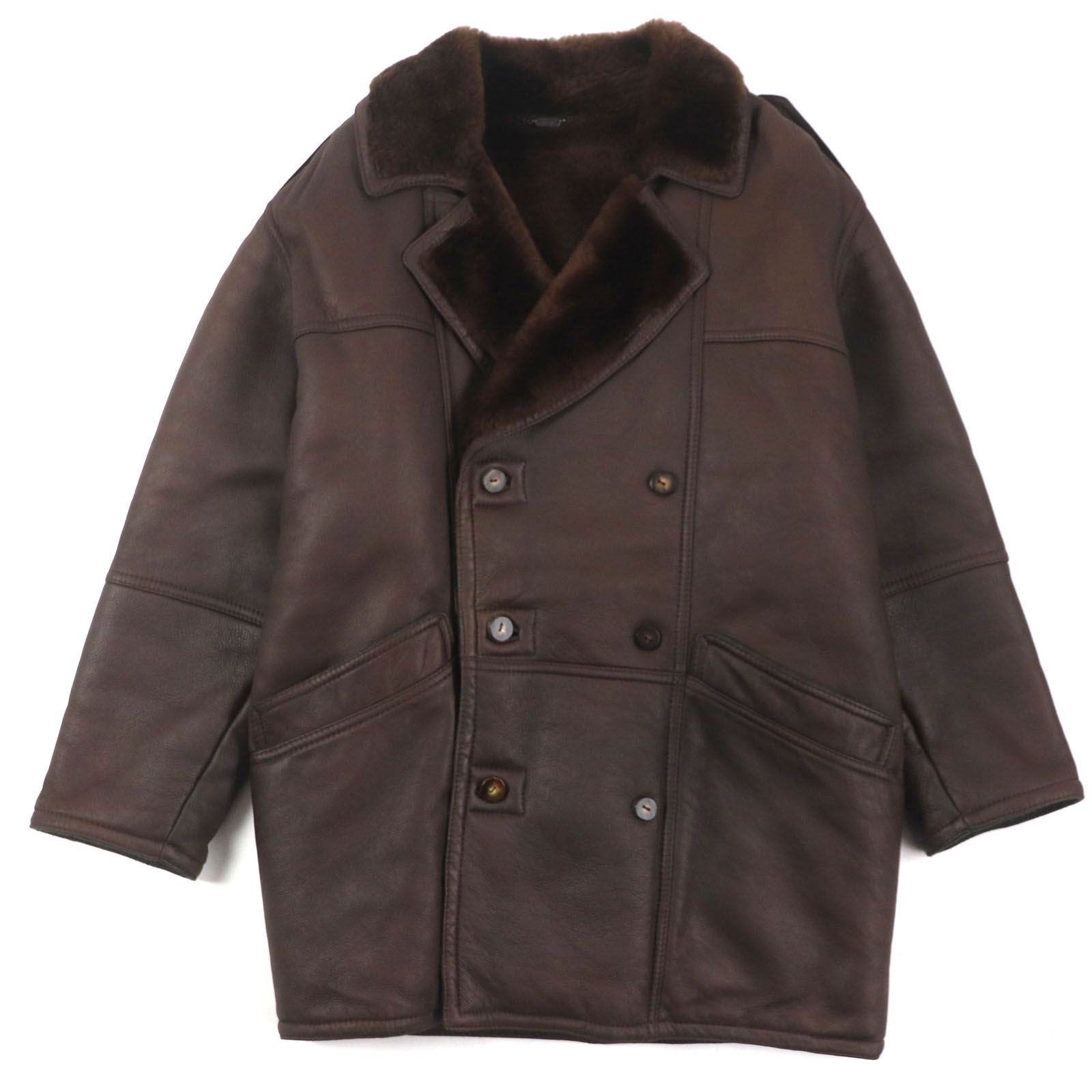 良品▽Nazareno Gabrielli ナザレノガブリエリ shearling 肉厚 ダブル 