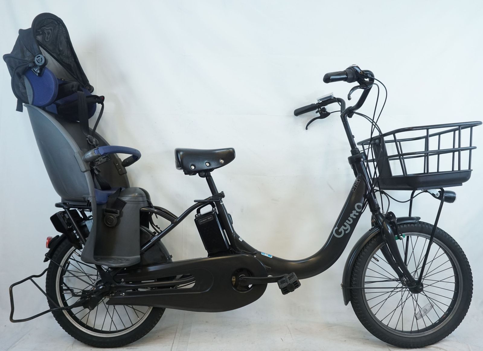 美品 パナソニック ギュットクルームR EX 子供乗せ オリーブ 電子キー