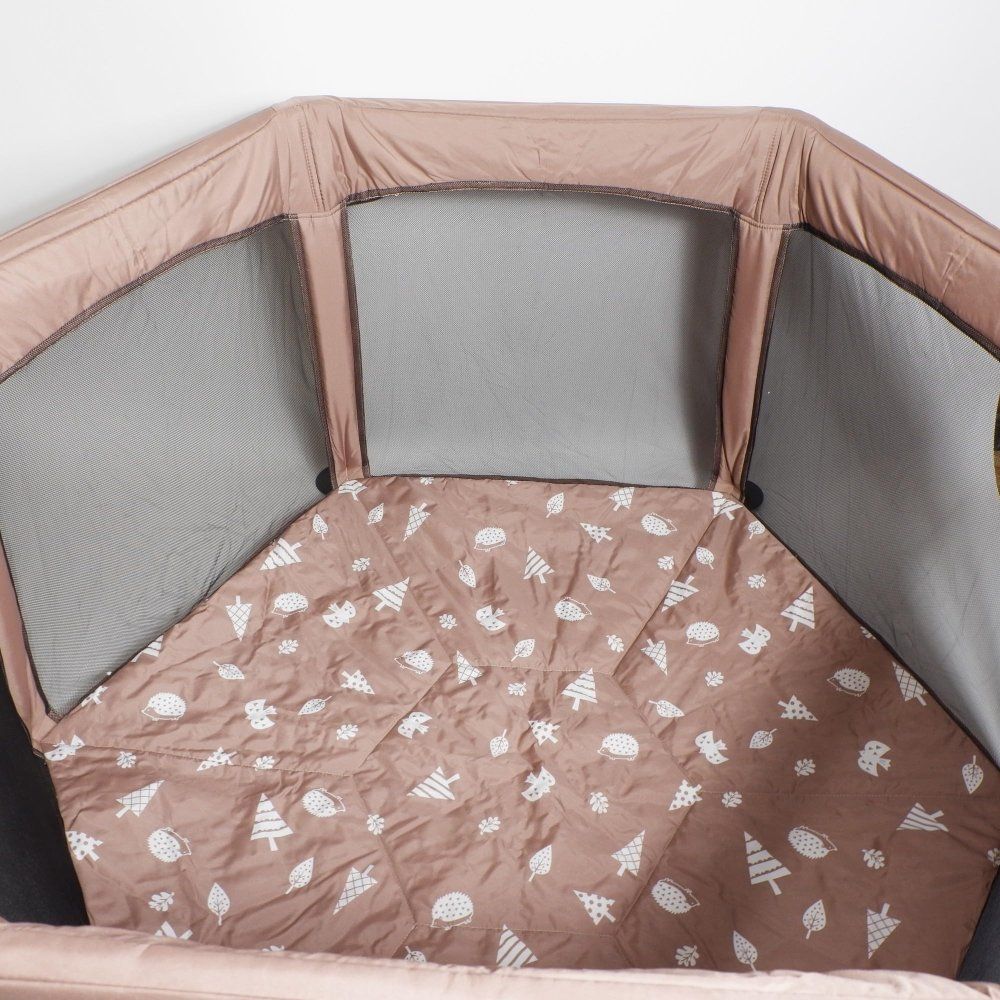  日本育児 洗えてたためるベビーサークル フォレスト ブラウン 5か月 x 1 プレイヤード ベビー用セーフティグッズ