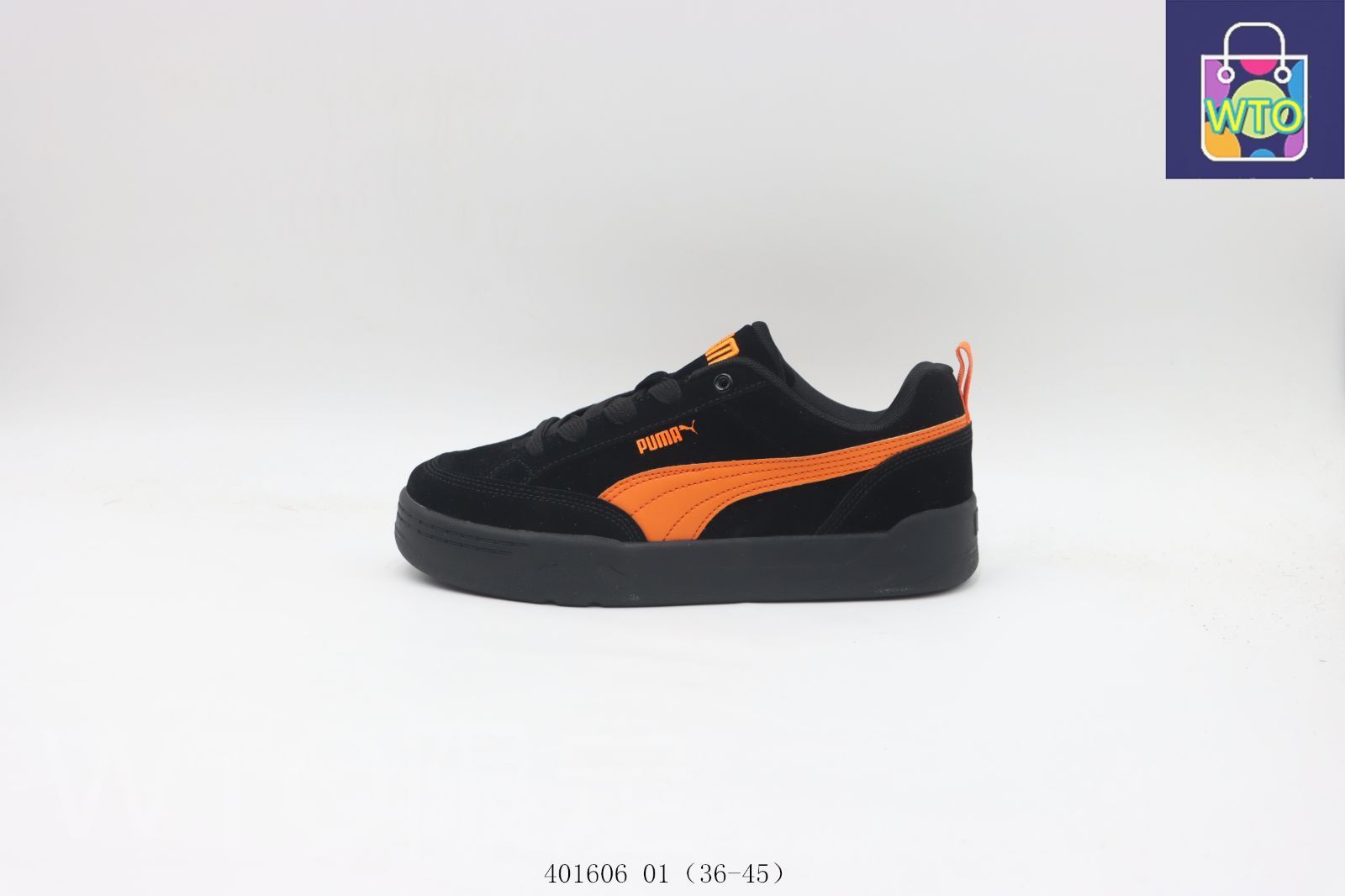 今日 プーマ Puma スケートシューズ 401606 01 黒オレンジ-WTO輸入0
