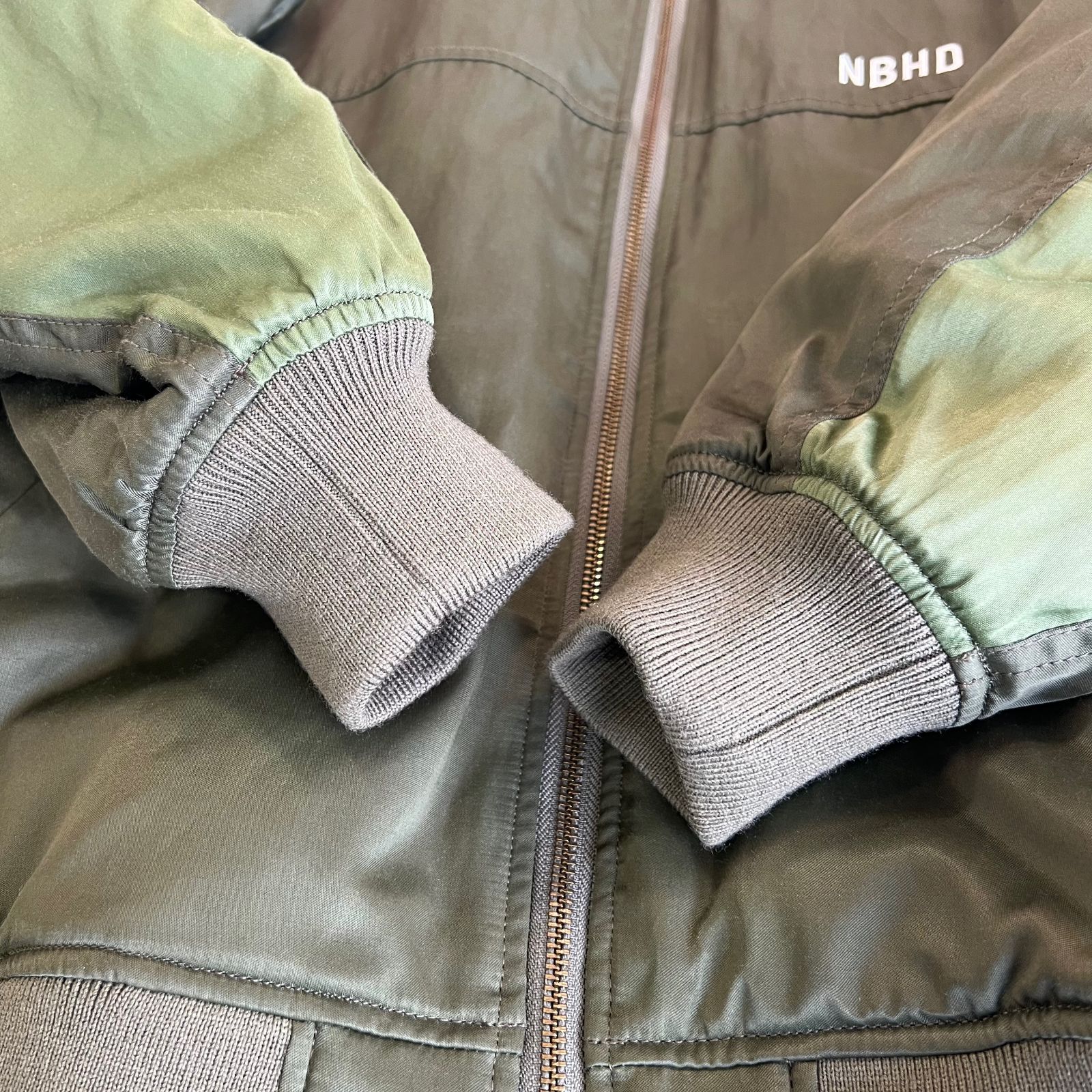 ネイバーフッド　スーベニアジャケット　/M　青　刺繍　ワッペン　中綿キルティング ネイバーフッド スーベニアジャケット /M 青 刺繍 ワッペン 中綿