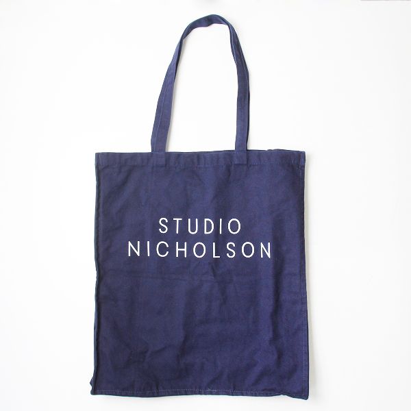 STUDIO NICHOLSON スタジオニコルソン ロゴプリント キャンバス トート