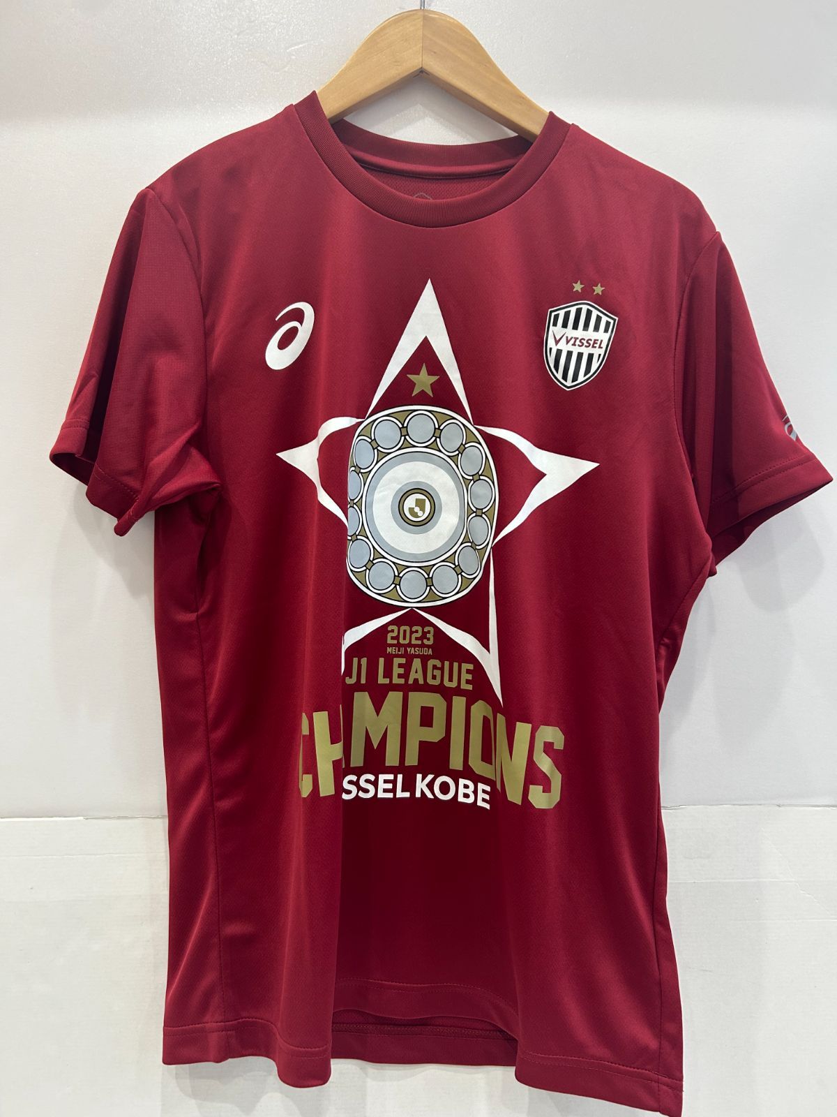 新品未使用　ヴィッセル神戸【J1リーグ優勝記念！Tシヤツ（ブラック/L） ヴィッセル神戸 ニュース/レポート : 2023明治安田生命J1リーグ