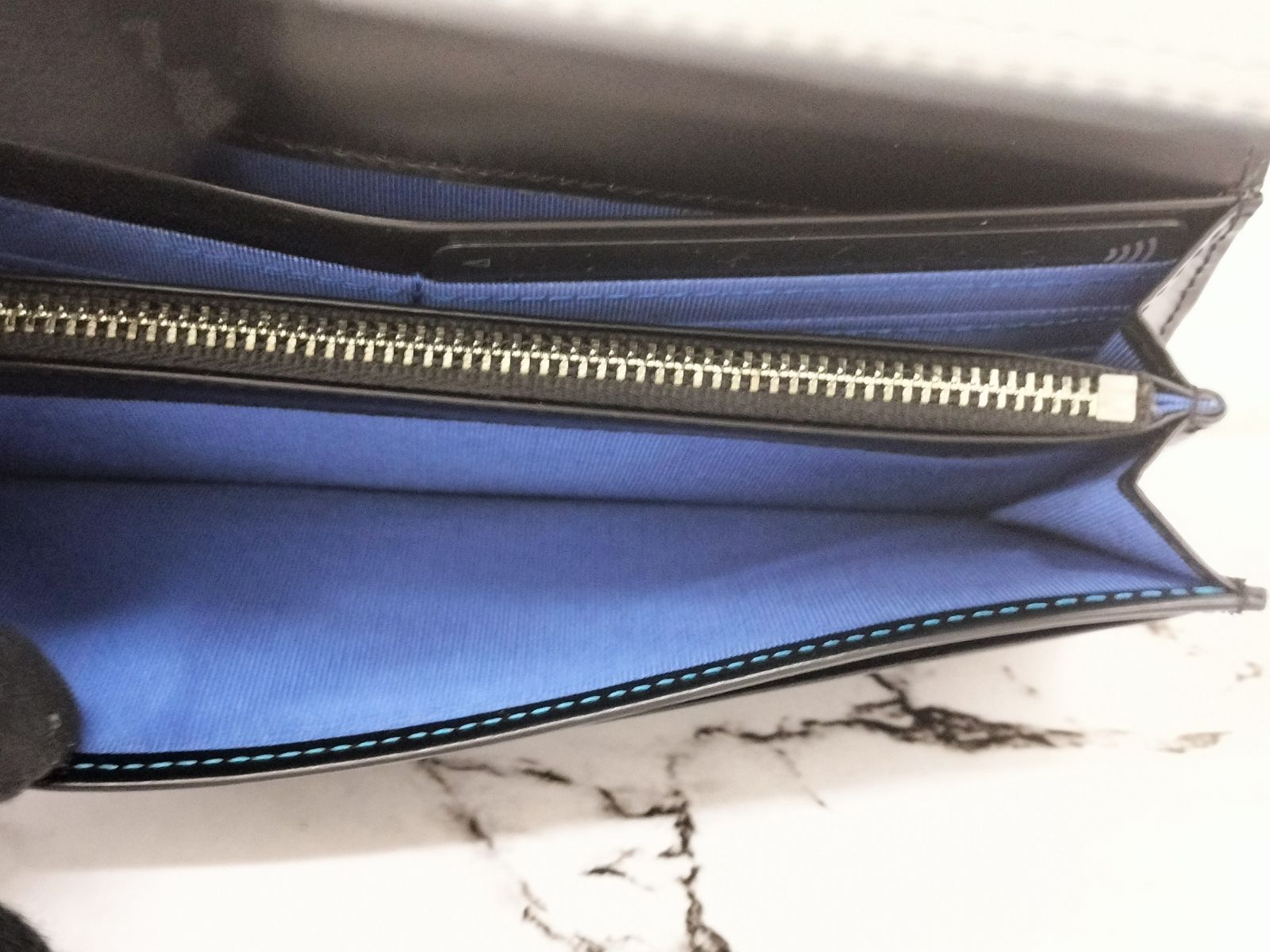【美品】LANVIN en Bleu ランバンオンブルー  長財布 ブラック