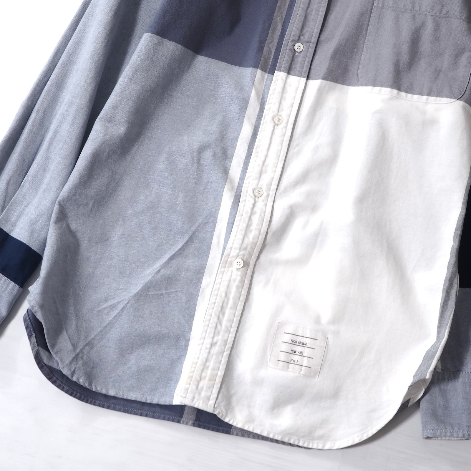 トムブラウン THOM BROWNE 4Bar コットン オックスフォード 長袖 トムブラウン THOM BROWNE 4Bar コットン オックスフォード 長袖